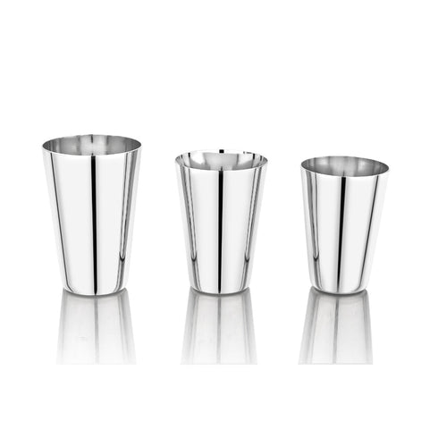 Vinod Stainless Steel Plain Glass Set of 6 350 ml Highest Grade Steel Rust Free Long Lasting and Durable Easy to Clean Dishwasher Safe