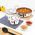 Vinod Doniv 2 Piece Majestic Sandwich Bottom Cookware Set 1 Piece Sauce Pan with lid 14 cm and 1 Piece Kadhai with Lid 24 cm