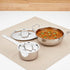 Vinod Doniv 2 Piece Majestic Sandwich Bottom Cookware Set 1 Piece Sauce Pan with lid 14 cm and 1 Piece Kadhai with Lid 24 cm