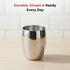 Vinod Stainless Steel Mango Glass Set of 6 300 ml with Highest Grade Steel Mirror Finish Rust Free Strong and Tough Dishwasher Safe
