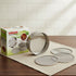 Vinod Stainless Steel 4 in 1 Chalni Set for Flour Authentic Steel Rust Free Easy to Clean and Dishwasher Safe