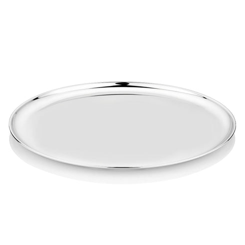 Vinod Stainless Steel Bangla Bogi Plate Lunch Plate Dinner Plate Set of 6 29 cm High Grade Stainless Steel Mirror Finish Rust Free