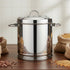 Vinod Stainless Steel Heavy Gauge Ration Dabba 22.5 Litre No 16 with Lid and Side Handle Highest Grade Steel Mirror Finish and Rust Free