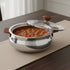 Vinod Stainless Steel Aroma Insulated Casserole with Glass Lid and Wooden Knob 1250 ml High Grade Stainless Steel and Rust Free