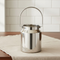 Vinod Stainless Steel Milk Can Barni Oil Can 5 Litre with Heavy Gauge Steel Jointless Body Glossy Finish Non Reactive Surface Rust Free