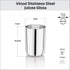 Vinod Stainless Steel Juicee Glass Set of 6 300 ml Highest Grade Steel Rust Free Long and Durable Mirror Finish Dishwasher Safe