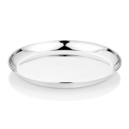 Vinod Stainless Steel Kanchan Bogi Dish Set of 6 18 cm Serving Dish Snack Plate High Grade Stainless Steel Mirror Finish and Rust Free
