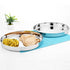 Vinod Stainless Steel Khumcha Thali Set of 2 30 cm Lunch and Dinner Plate High Grade Stainless Steel Mirror Finish Tough and Durable
