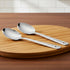 Vinod Stainless Steel Serving Paan Cooking Spoon Set of 2 34 cm Highest Grade Stainless Steel Mirror Finish Rust Free No 5