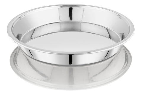 Vinod Stainless Steel Parat with Highest Grade Steel Tough and Strong Build Mirror Finish and Rust Free No 16