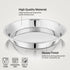 Vinod Stainless Steel Parat with Highest Grade Steel Tough and Strong Build Mirror Finish and Rust Free No 16