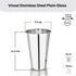 Vinod Stainless Steel Plain Glass Set of 6 350 ml Highest Grade Steel Rust Free Long Lasting and Durable Easy to Clean Dishwasher Safe