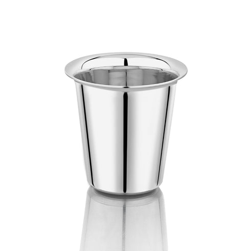 Vinod Stainless Steel Rampatra Glass Set of 6 200 ml Highest Grade Steel Rust Free Easy to Clean Long Lasting Durability and Dishwasher Safe