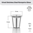 Vinod Stainless Steel Rampatra Glass Set of 6 200 ml Highest Grade Steel Rust Free Easy to Clean Long Lasting Durability and Dishwasher Safe