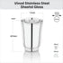 Vinod Stainless Steel Sheetal Glass Set of 6 300 ml with Highest Grade Stainless Steel Tough and Strong Rust Free and Dishwasher Safe