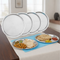 Vinod Stainless Steel Two Tone German Bogi Dish Set of 6 18.5 cm Serving Dish Salad Plate Snack Plate Mirror Finish