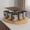 Vinod Stainless Steel Vento Glass Set of 6 300 ml Highest Grade Steel Mirror Finish Rust Free Easy to Clean and Dishwasher Safe