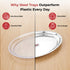 Vinod Stainless Steel Oval Rice Tray with Highest Grade Stainless Steel Mirror Finish Rust Free Tough and Durable Easy to Clean