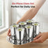 Vinod Stainless Steel Ice Thumbs Up Glass Set of 6 350 ml with High Grade Stainless Steel Mirror Finish Tough and Strong Rust Free