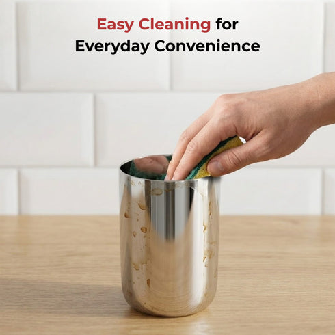 Vinod Stainless Steel Juicee Glass Set of 6 350 ml Highest Grade Steel Tough and Strong Dishwasher Safe Rust Free Long Lasting