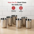 Vinod Stainless Steel Juicee Glass Set of 6 300 ml Highest Grade Steel Rust Free Long and Durable Mirror Finish Dishwasher Safe