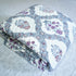 CREATUNIQ Violet Bloom Reversible Hand Block Printed Cotton Quilt