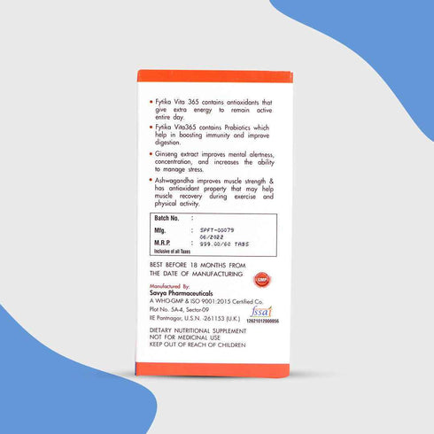 Fytika Healthcare Products Get FREE Fytika Omega 1000 with Fytika Vita 365