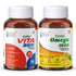 Fytika Healthcare Products Fytika Vita 365 and Omega 1000 Combo Pack Boosts Energy Manages Stress Brain Joint Muscle Support Ashwagandha Omega Fatty Acids 400 MG For Men Women 30 Capsules 30 Tablets