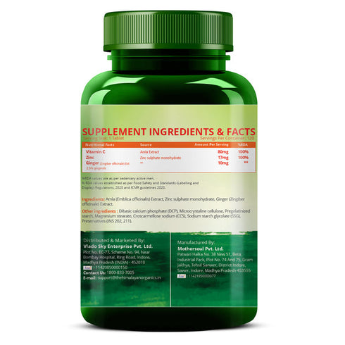 Himalayan Organics Vitamin C 1000 mg Tablets