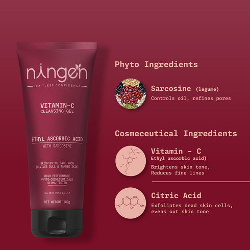 Vitamin C Cleansing Gel , Absorbic Acid & Sarcosine