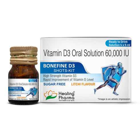 Healing Pharma Bonefine Vitamin D3 60000 IU / 5 ml Oral Solution