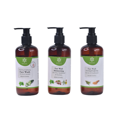 Natuur Face Wash Set Aloe Cucumber | Vitamin E & Tea Tree