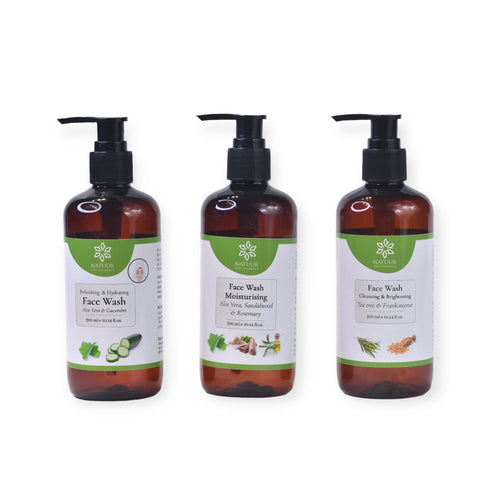 Natuur Face Wash Set Aloe Cucumber | Vitamin E & Tea Tree