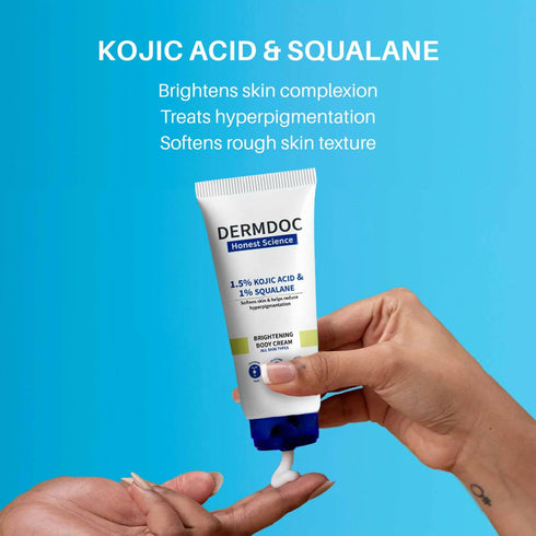 Dermdoc 1.5% Kojic Acid & 1% Squalene Brightening Body Cream