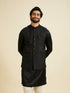 Manyavar Black Extravaganza Nehru Jacket