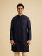 Manyavar Royal Blue Elegance Nehru Jacket