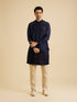 Manyavar Royal Blue Elegance Nehru Jacket