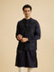 Manyavar Lustrous Blue Nehru Jacket
