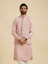 Manyavar Dusty Pink Classic Plain Nehru Jacket