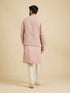 Manyavar Dusty Pink Classic Plain Nehru Jacket