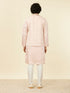 Manyavar Shell Pink Imperial Patterned Nehru Jacket