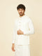 Manyavar Warm White Imperial Jaal Patterned Jacket