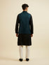 Manyavar Teal Green Jaal Patterned Jacket
