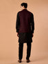 Manyavar Wine Elegance Nehru Jacket