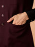 Manyavar Wine Elegance Nehru Jacket