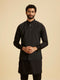 Manyavar Classy Black Nehru Jacket