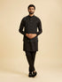 Manyavar Classy Black Nehru Jacket