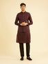 Manyavar Maroon Majesty Nehru Jacket