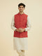 Manyavar Rust Elegance Nehru Jacket