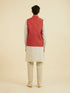 Manyavar Rust Elegance Nehru Jacket